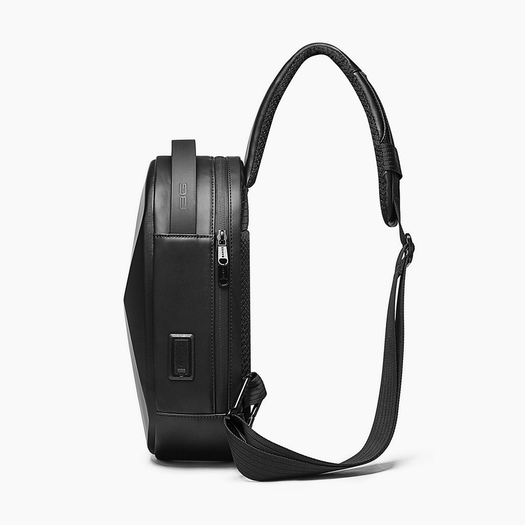 Waterproof Hard Shell Crossbody Bag for Travel – Bange Crashpak #color_black