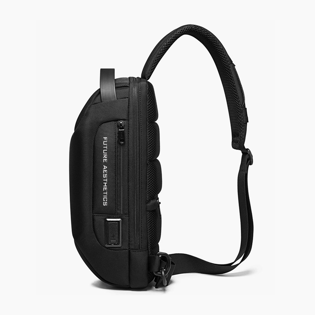 Waterproof Anti-Theft Crossbody Bag – Compact & Secure for Daily Use – Bange Iconic #color_black