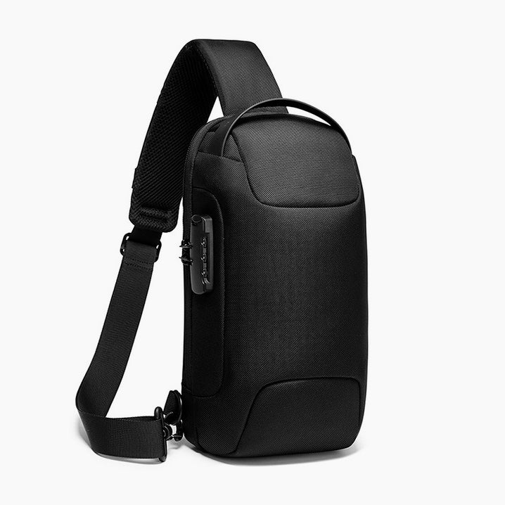 Waterproof Anti-Theft Crossbody Bag – Compact & Secure for Daily Use – Bange Iconic #color_black