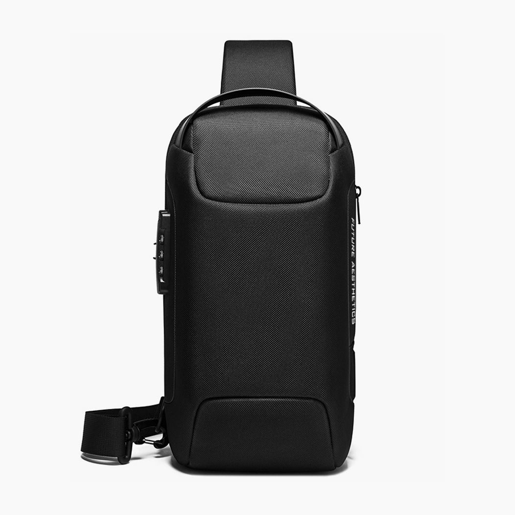 Waterproof Anti-Theft Crossbody Bag – Compact & Secure for Daily Use – Bange Iconic #color_black