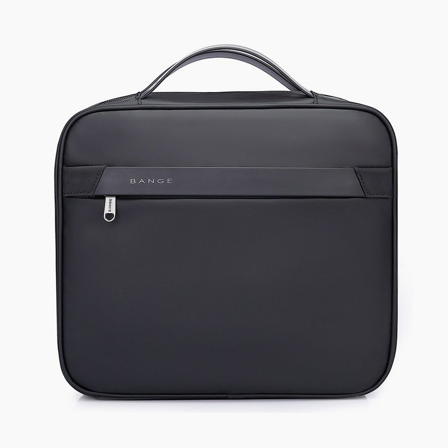 Travel Toiletry Bag with Organizer Compartments – Compact & Water-Resistant – Bange Splity #color_black