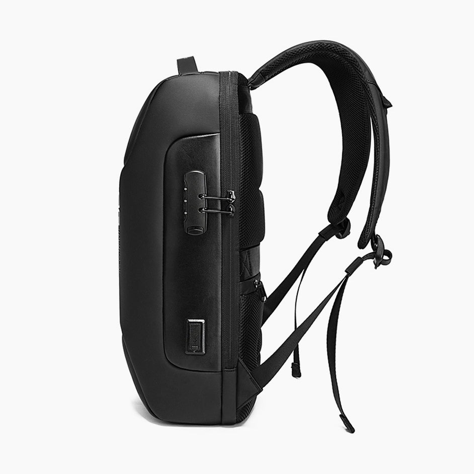 Anti-Theft Executive Backpack for 17.3" Laptop – Bange Tecsafe #color_black