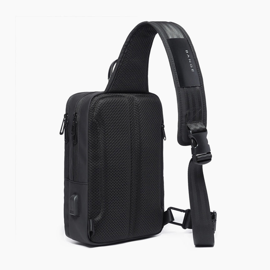 Compact Professional Crossbody Bag – Lightweight & Sleek Design – Bange Transity-S #color_black