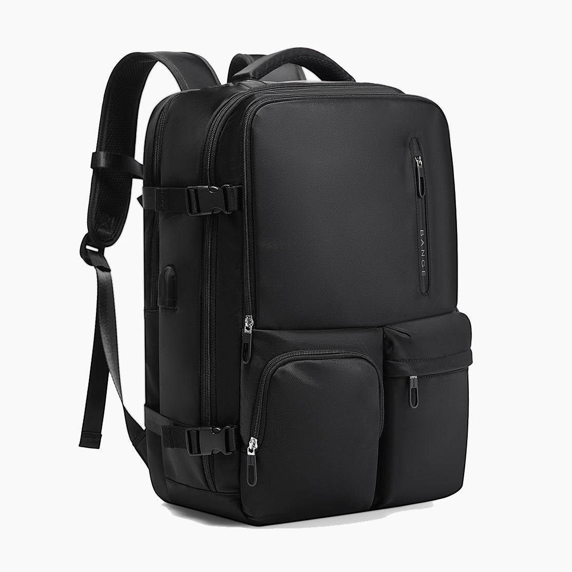 Water-Resistant Travel Backpack with Heat Protection – Bange Traverse #color_black