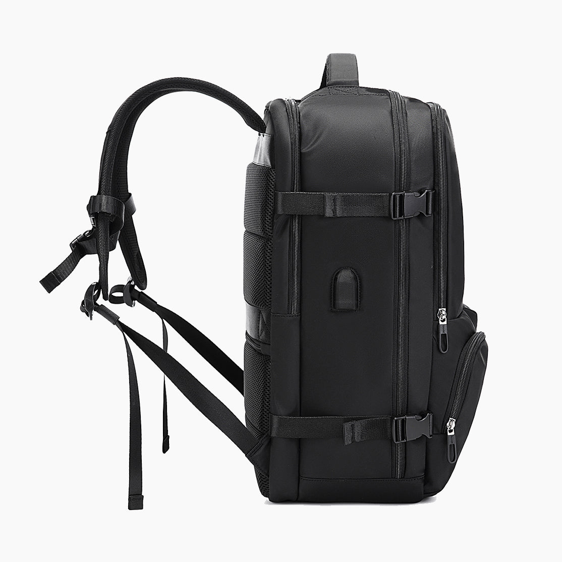 Water-Resistant Travel Backpack with Heat Protection – Bange Traverse #color_black
