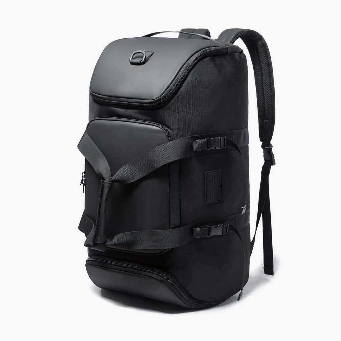 40L Travel Backpack with Crossbody Strap – Versatile & Spacious – Bange Venture #color_black